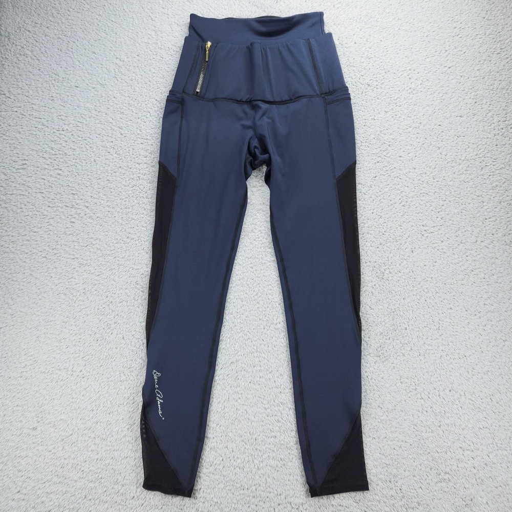 Dene Adams Leggings Womens Medium Blue Black Tactical Ankle High Waist Pocket